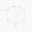Pulsera de oro 18K con motivos de la suerte 16-18 cm