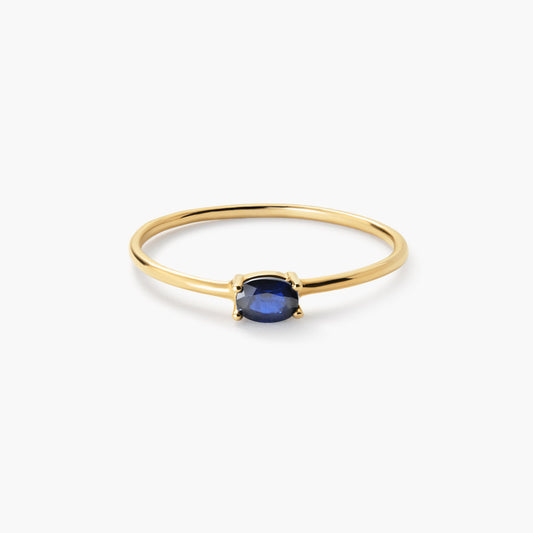 Anillo de oro 18K zafiro NIGHTFALL