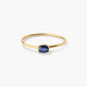 Anillo de oro 18K zafiro NIGHTFALL