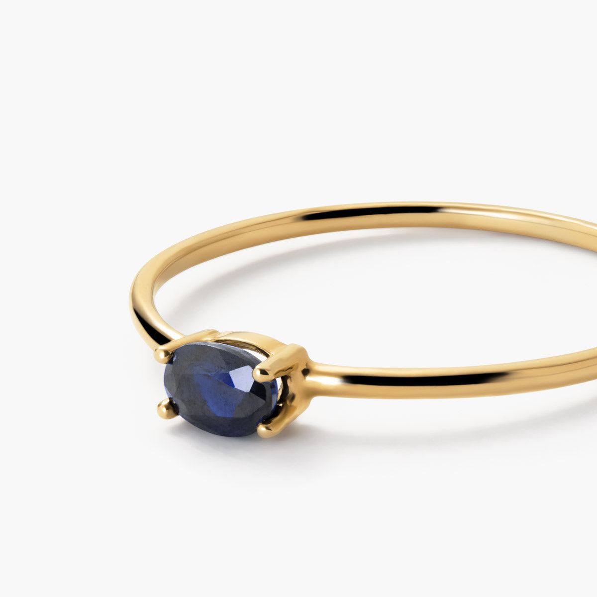 Anillo de oro 18K zafiro NIGHTFALL