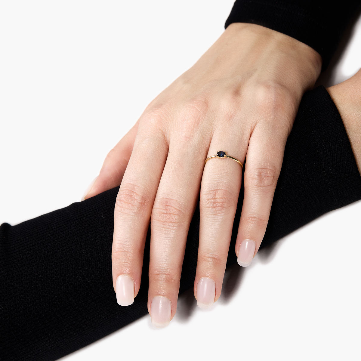 Anillo de oro 18K zafiro NIGHTFALL