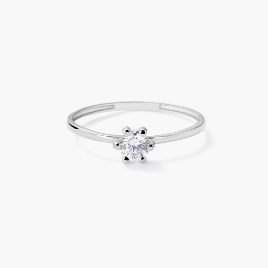 Anillo de oro blanco 18K PLANET