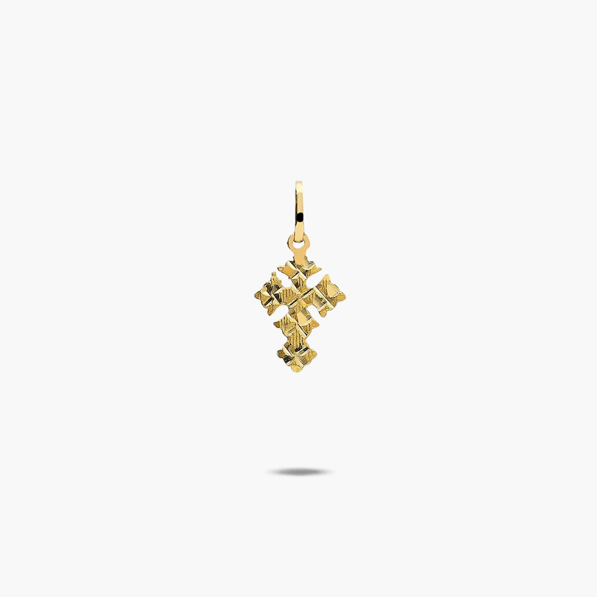 Cruz de Canjáyar de oro 18K 10 mm y medio