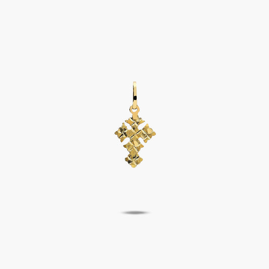 Cruz de Canjáyar de oro 18K 10 mm y medio