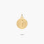 Medalla San Benito monje de oro 18K 18 mm