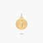Medalla San Benito monje de oro 18K 20 mm