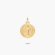 Medalla San Benito monje de oro 18K 20 mm