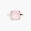 Anillo de plata 1ª ley cuarzo rosa HOPE