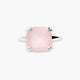 Anillo de plata 1ª ley cuarzo rosa HOPE