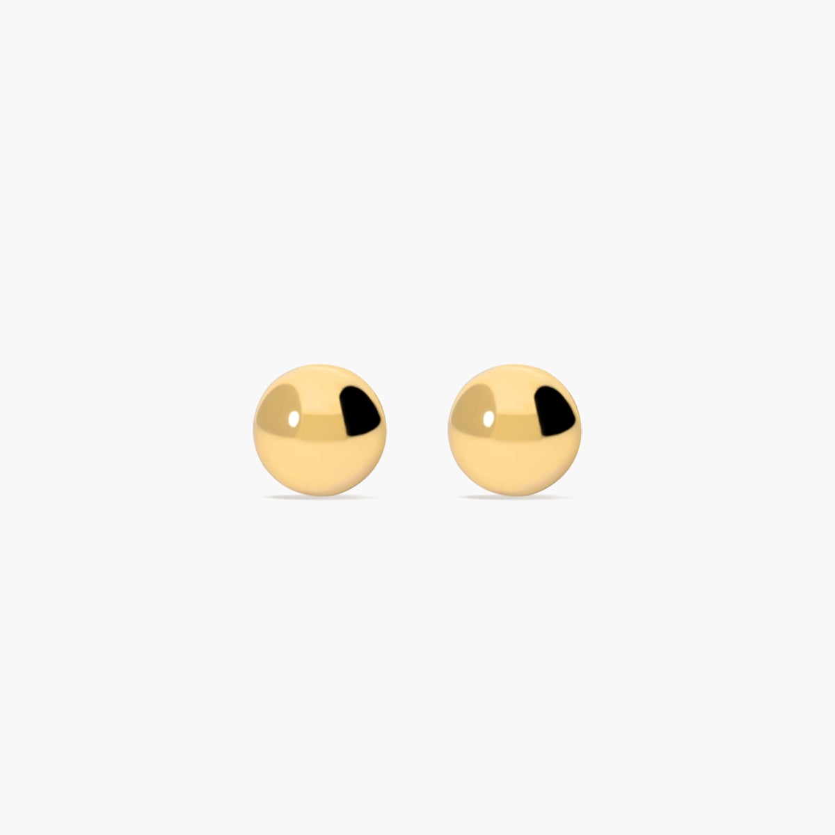 Pendientes de oro 18K de bola bebé 5 mm