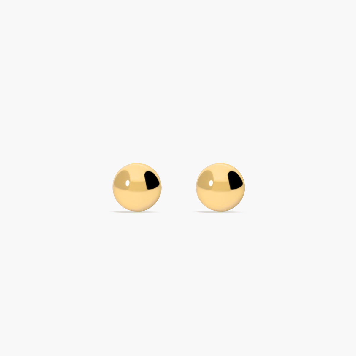 Pendientes de oro 18K de bola bebé 4 mm