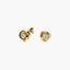 Pendientes de oro 18K circonita 10 mm