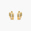 Pendientes de oro 18K circonitas bagué 13 mm