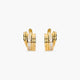 Pendientes de oro 18K circonitas bagué 13 mm