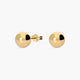 Pendientes de oro 18K de bola 8 mm
