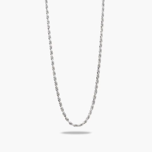 Gargantilla de plata 1ª ley 50 cm cordón 