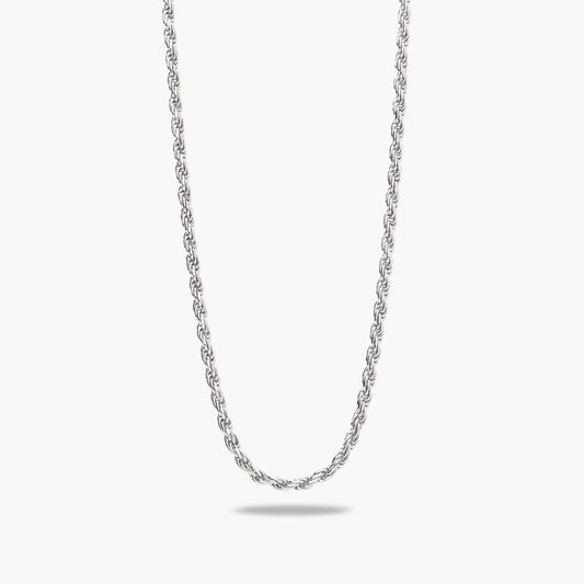 Gargantilla de plata 1ª ley 50 cm cordón 