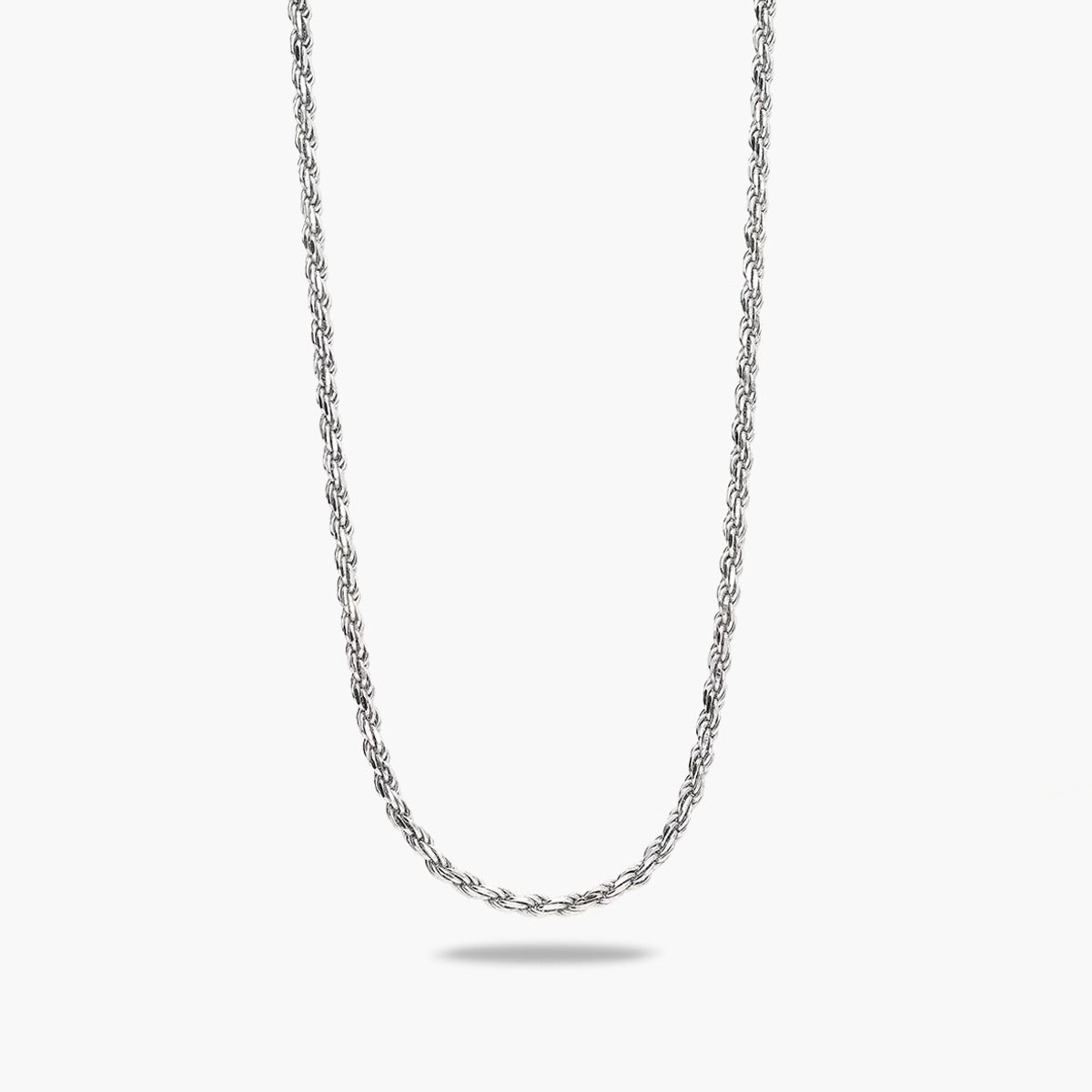 Gargantilla de plata 1ª ley 60 cm cordón