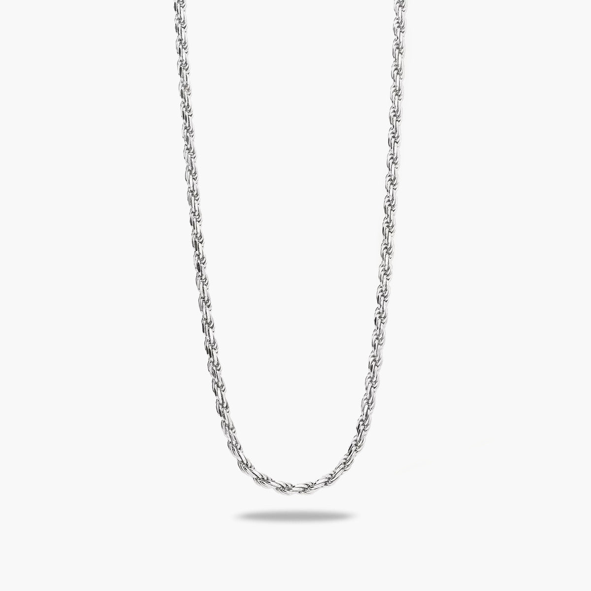 Gargantilla de plata 1ª ley 60 cm cordón