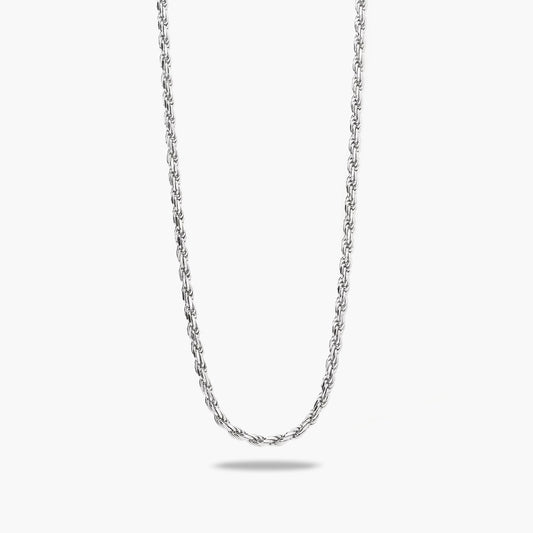 Gargantilla de plata 1ª ley 60 cm cordón