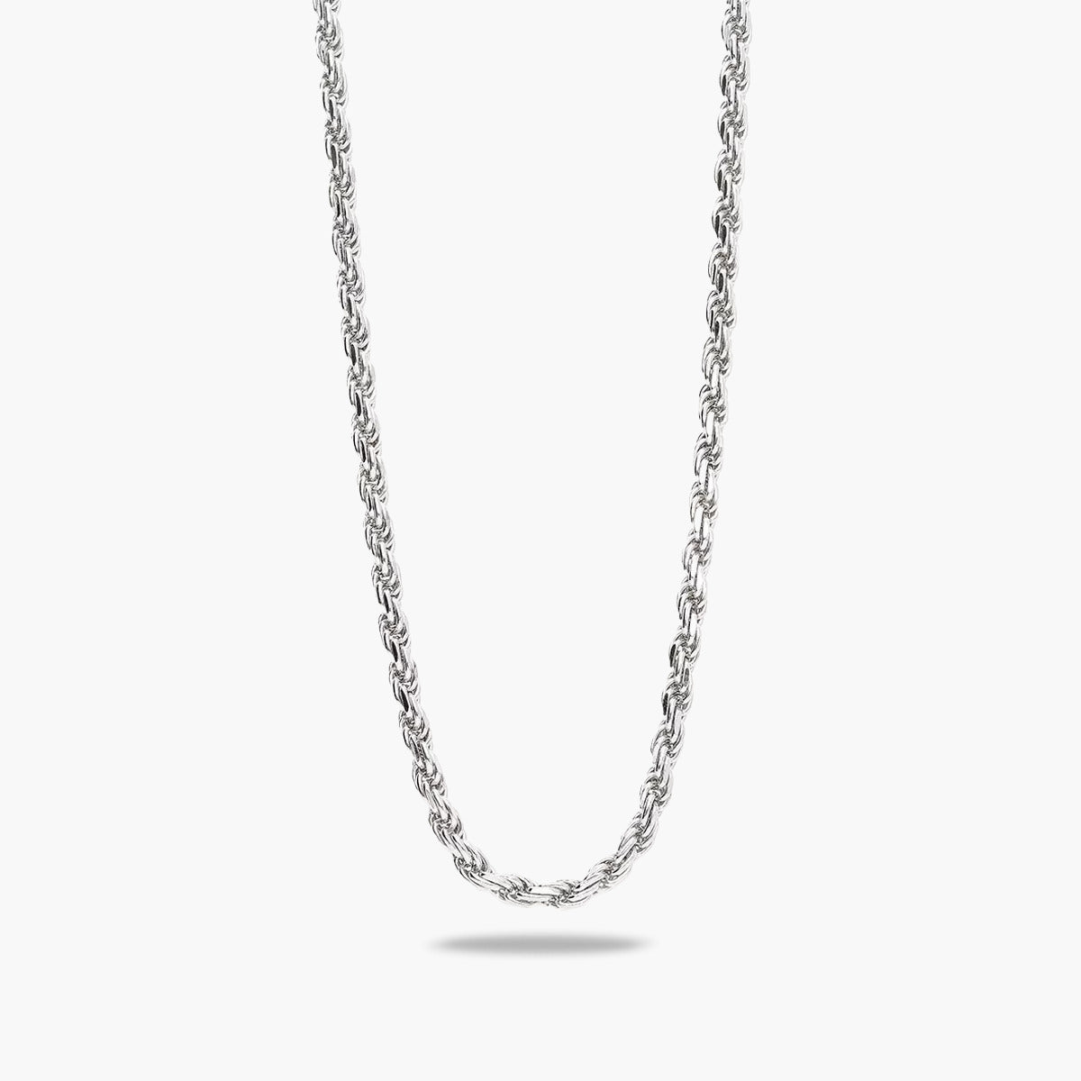 Gargantilla de plata 1ª ley 60 cm cordón