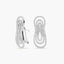 Pendientes largos de oro blanco 18K diamante natural 0.99 ct. 30 mm NEBULA