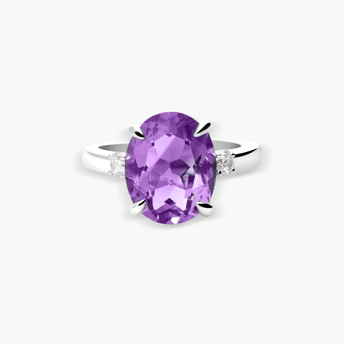 Anillo de plata 1ª ley amatista PRISM
