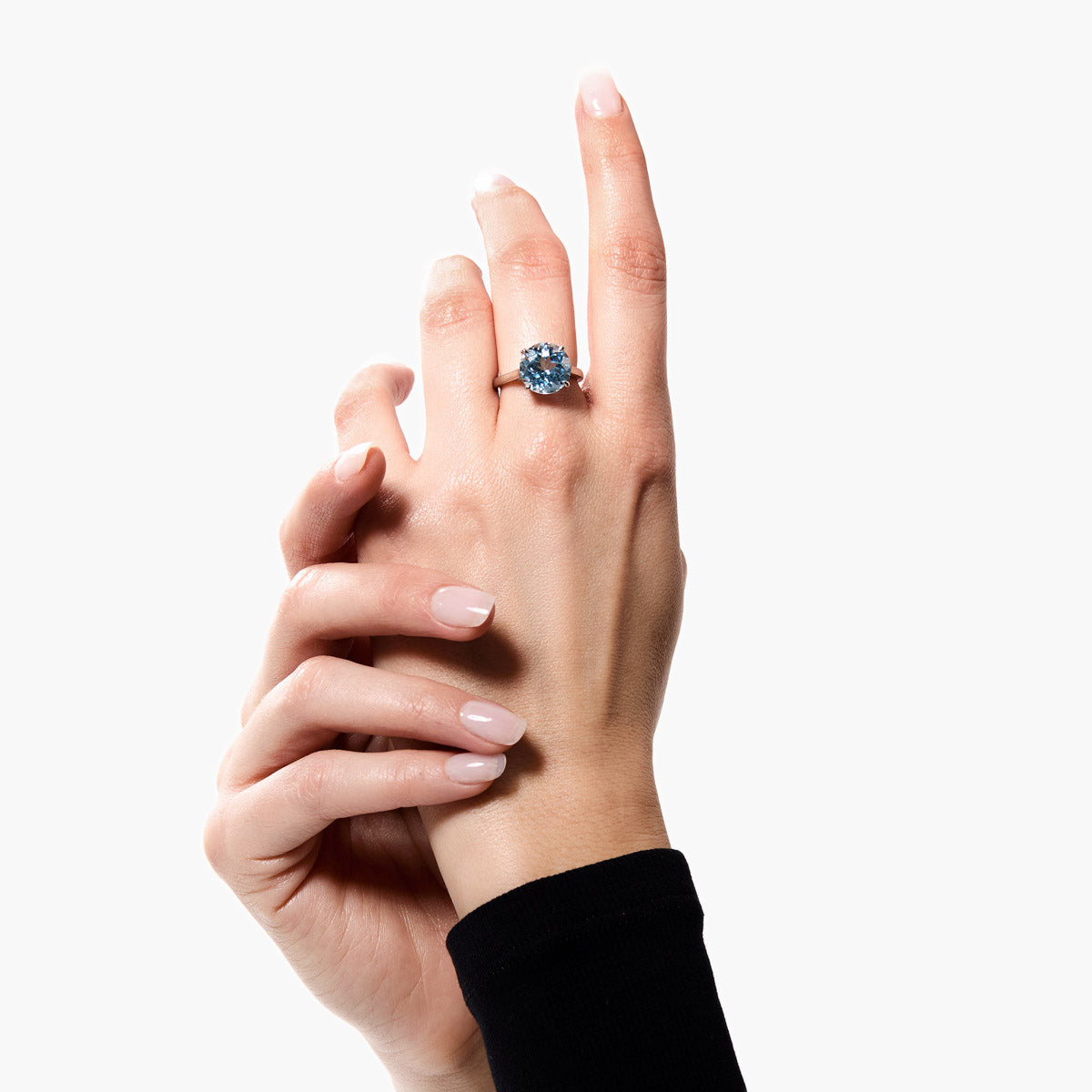 Anillo de plata 1ª ley topacio PRISM