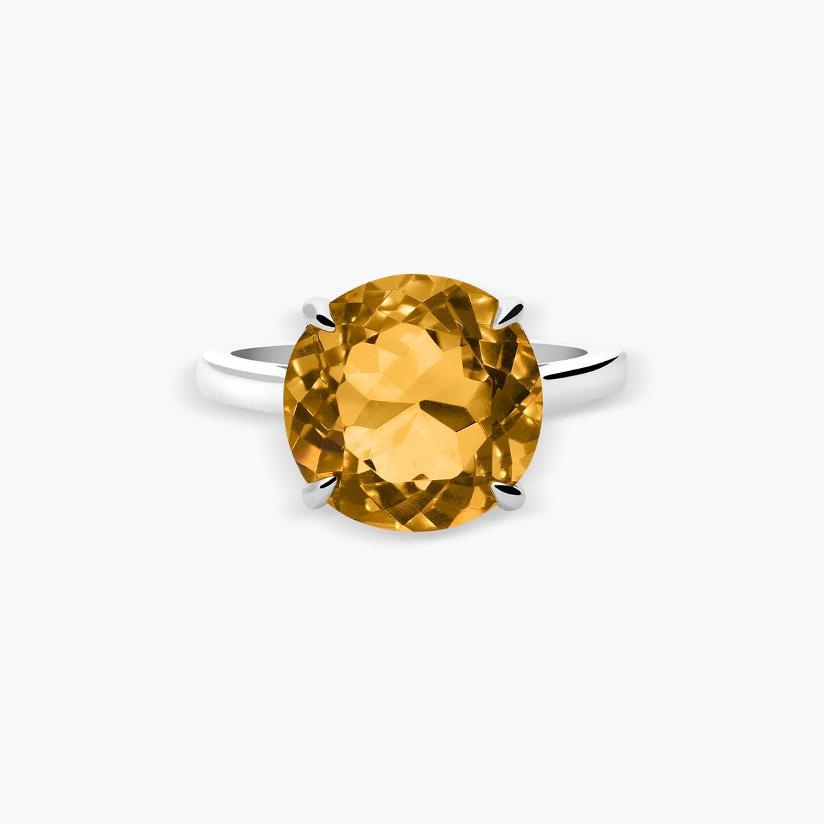 Anillo de plata 1ª ley citrino PRISM