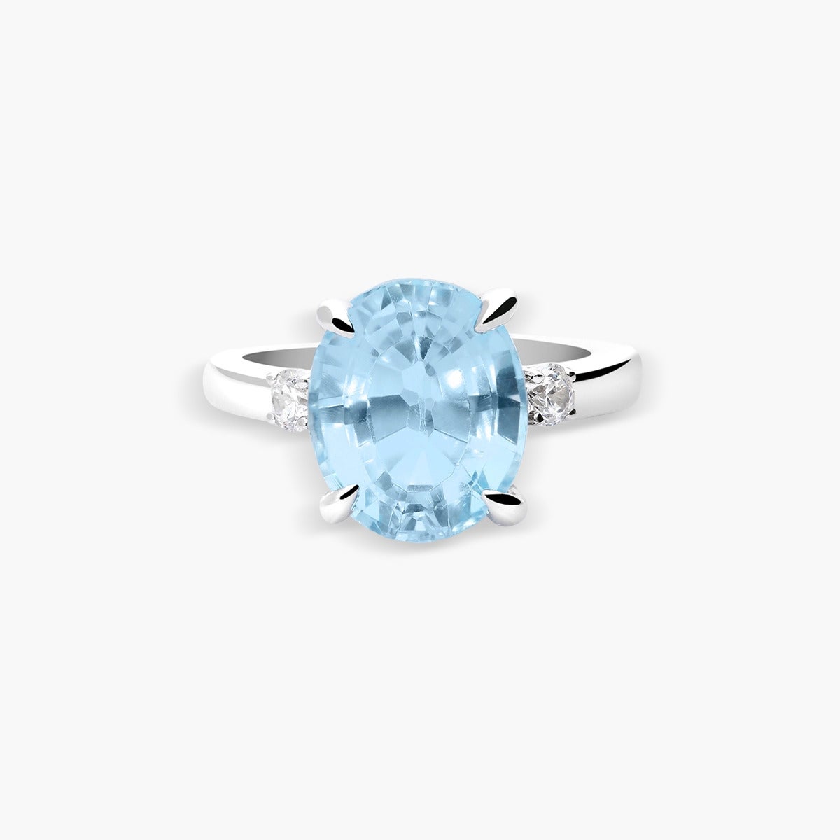 Anillo de plata 1ª ley topacio PRISM