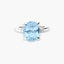 Anillo de plata 1ª ley topacio PRISM