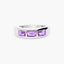 Anillo de plata 1ª ley amatista GLIMMERS