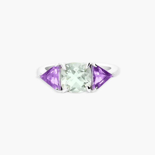 Anillo de plata 1ª ley amatista PRISM