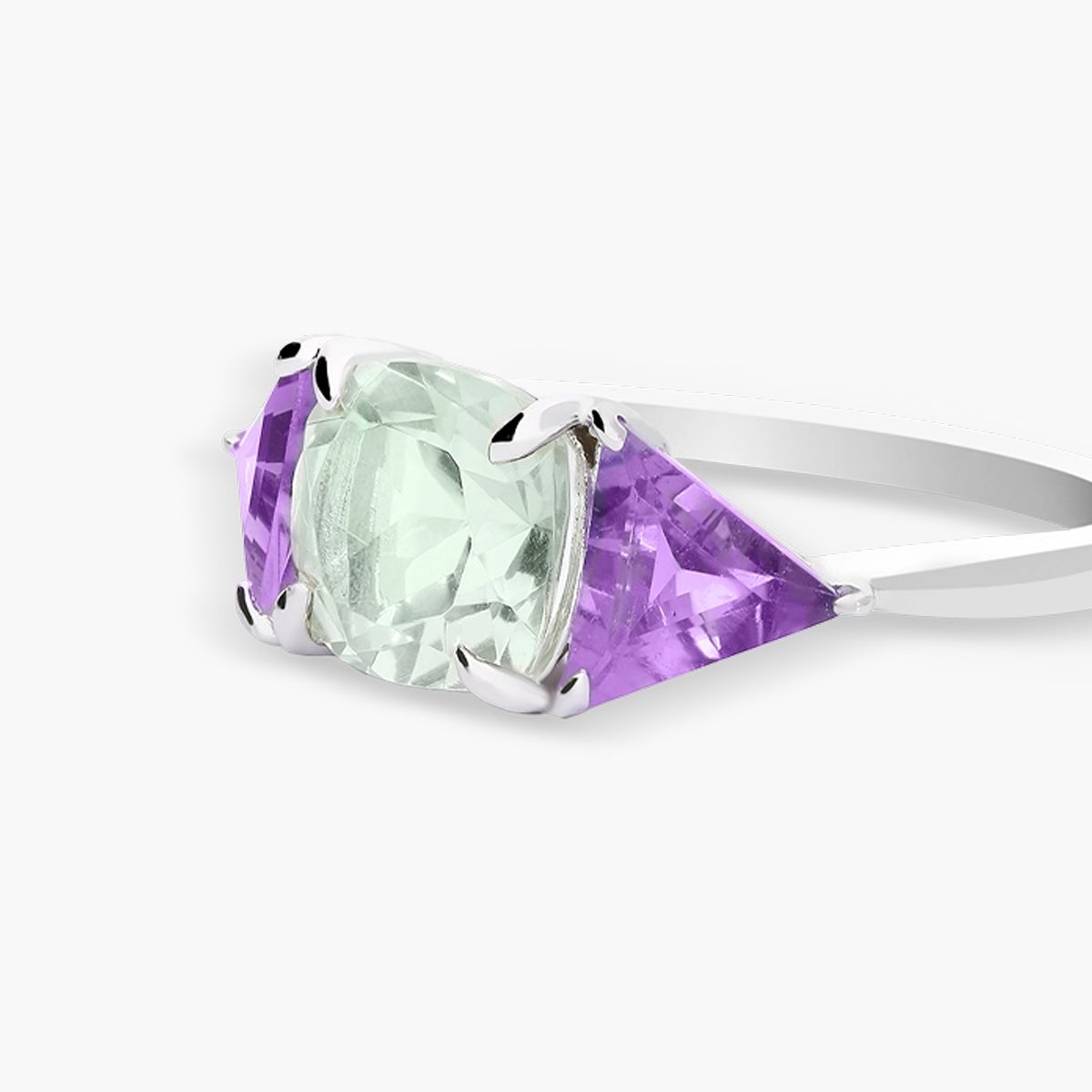 Anillo de plata 1ª ley amatista PRISM