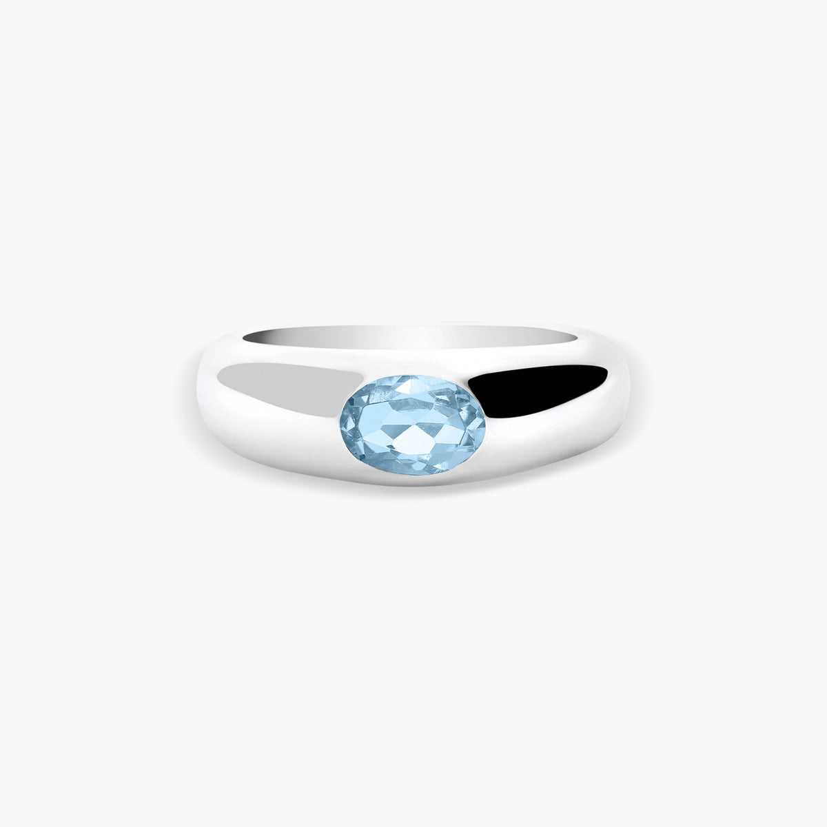 Anillo de plata 1ª ley topacio GLIMMERS