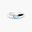 Anillo de plata 1ª ley topacio GLIMMERS
