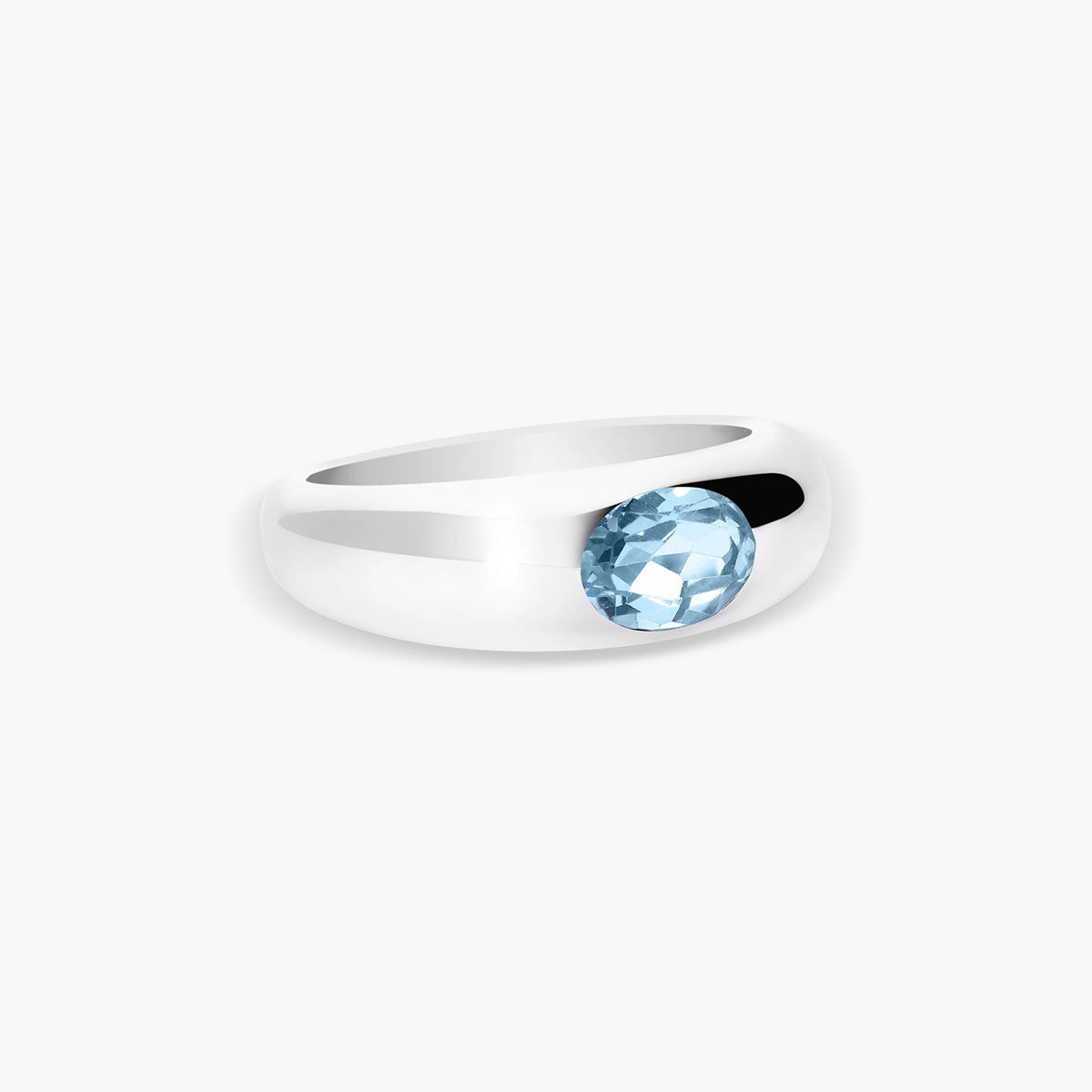 Anillo de plata 1ª ley topacio GLIMMERS