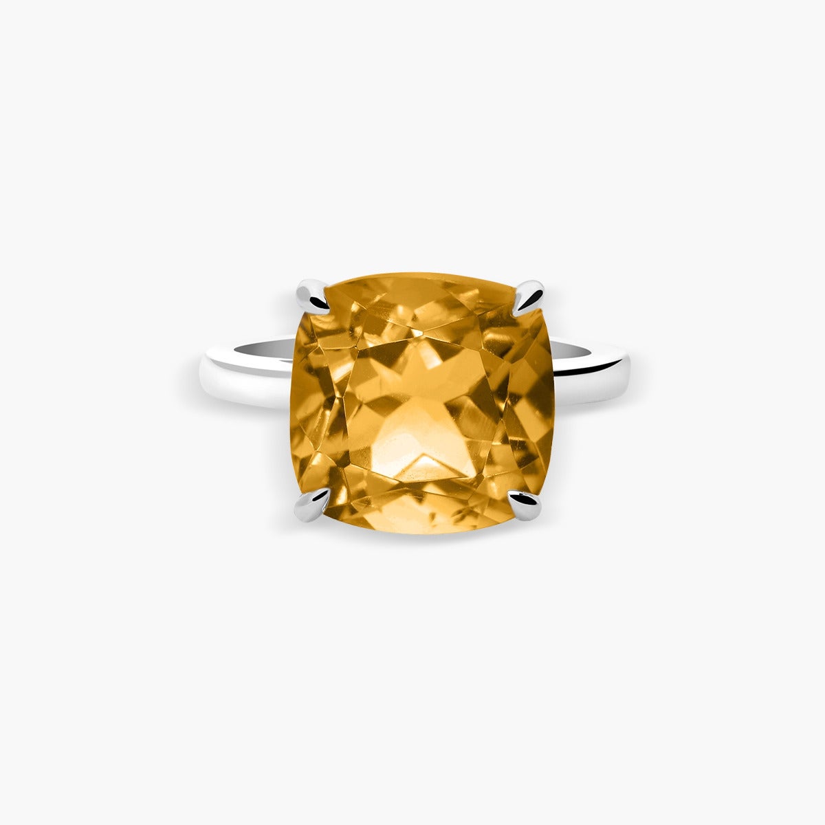 Anillo de plata 1ª ley citrino PRISM