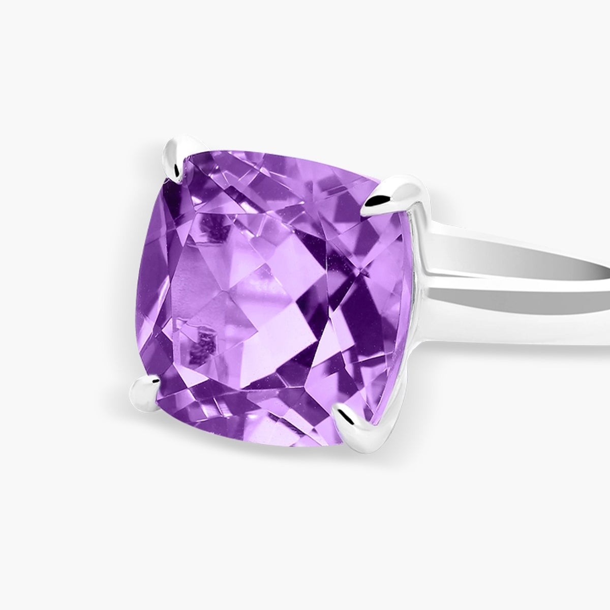 Anillo de plata 1ª ley amatista PRISM