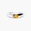 Anillo de plata 1ª ley citrino GLIMMERS