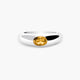 Anillo de plata 1ª ley citrino GLIMMERS