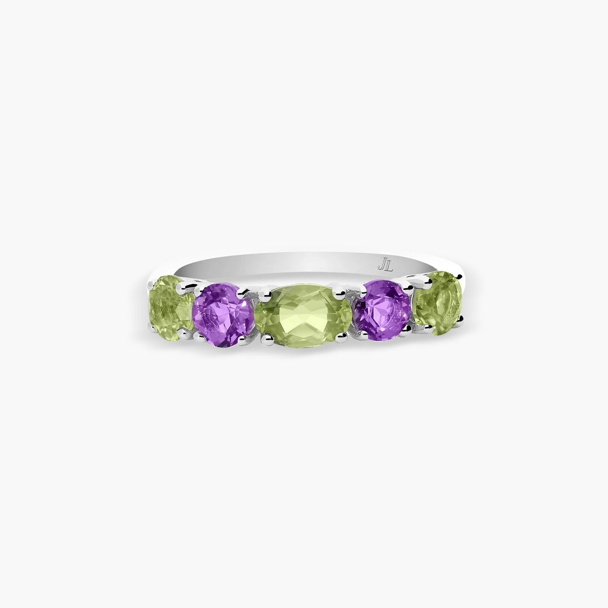 Anillo de plata 1ª ley peridoto PRISM
