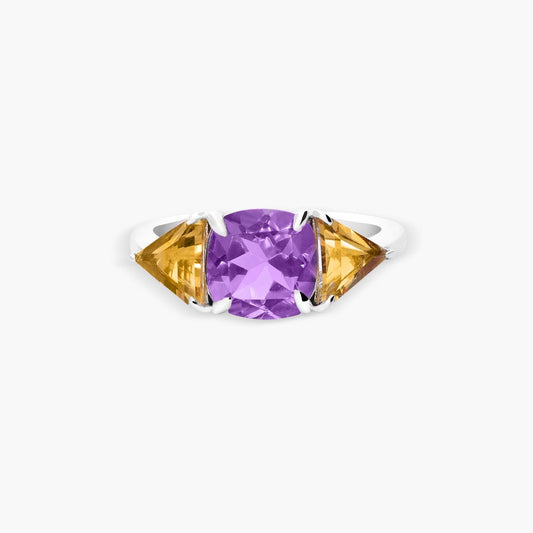 Anillo de plata 1ª ley amatista PRISM