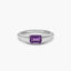 Anillo de plata 1ª ley amatista violeta BLOWN