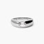 Anillo de plata 1ª ley topacio blanco GLIMMERS