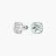 Pendientes de oro blanco 18K diamante natural 0.22 ct. 16 mm MIRAGE