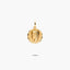 Medalla Virgen niña de oro 18K 16 mm
