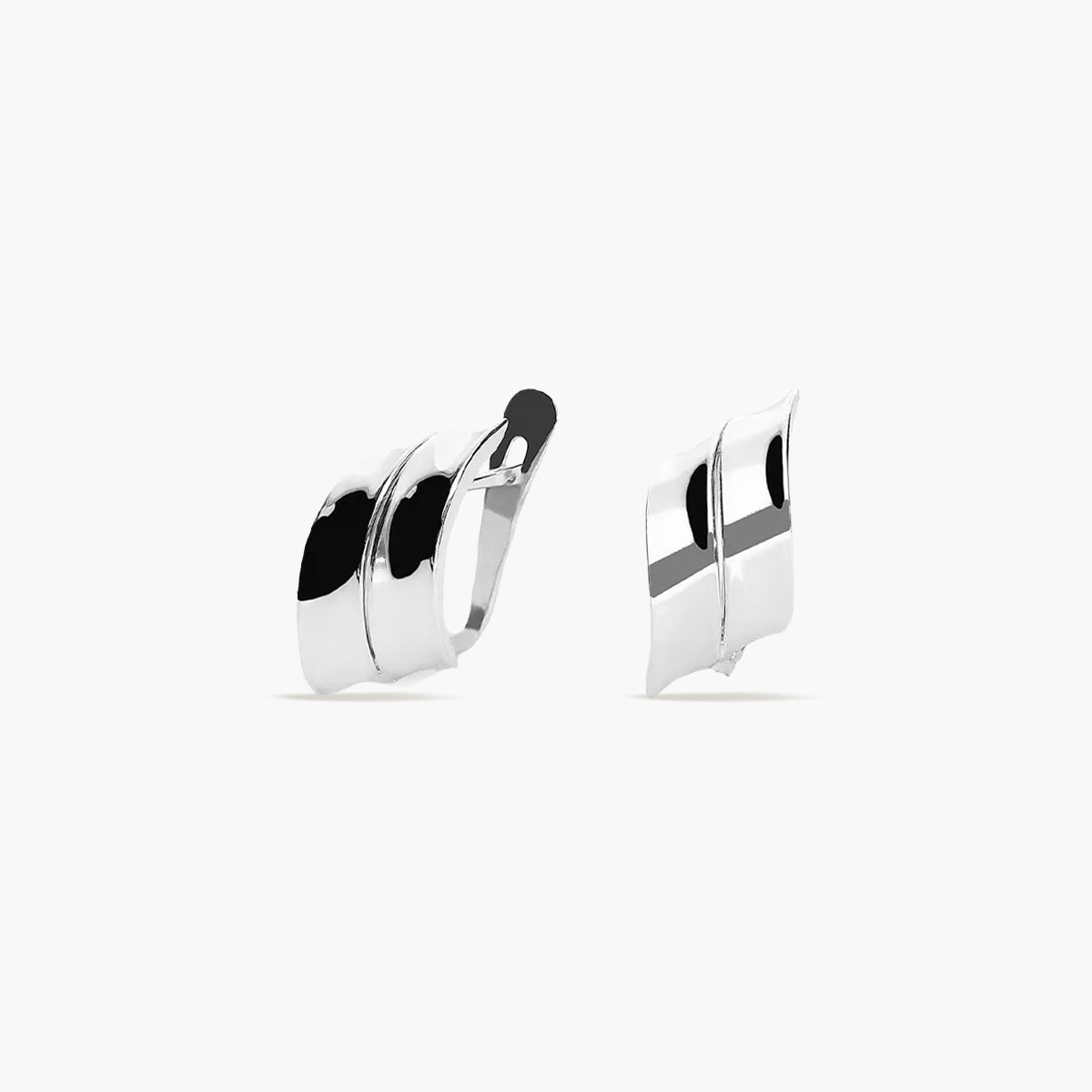 Pendientes de oro blanco 18K 16 mm