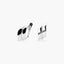 Pendientes de oro blanco 18K 16 mm