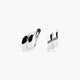 Pendientes de oro blanco 18K 16 mm
